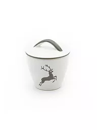 GMUNDNER KERAMIK | Sucrier Gourmet "Cerf rouge rubis" 9cm | Gris