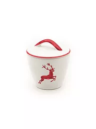 GMUNDNER KERAMIK | Sucrier Gourmet "Cerf rouge rubis" 9cm | Rouge