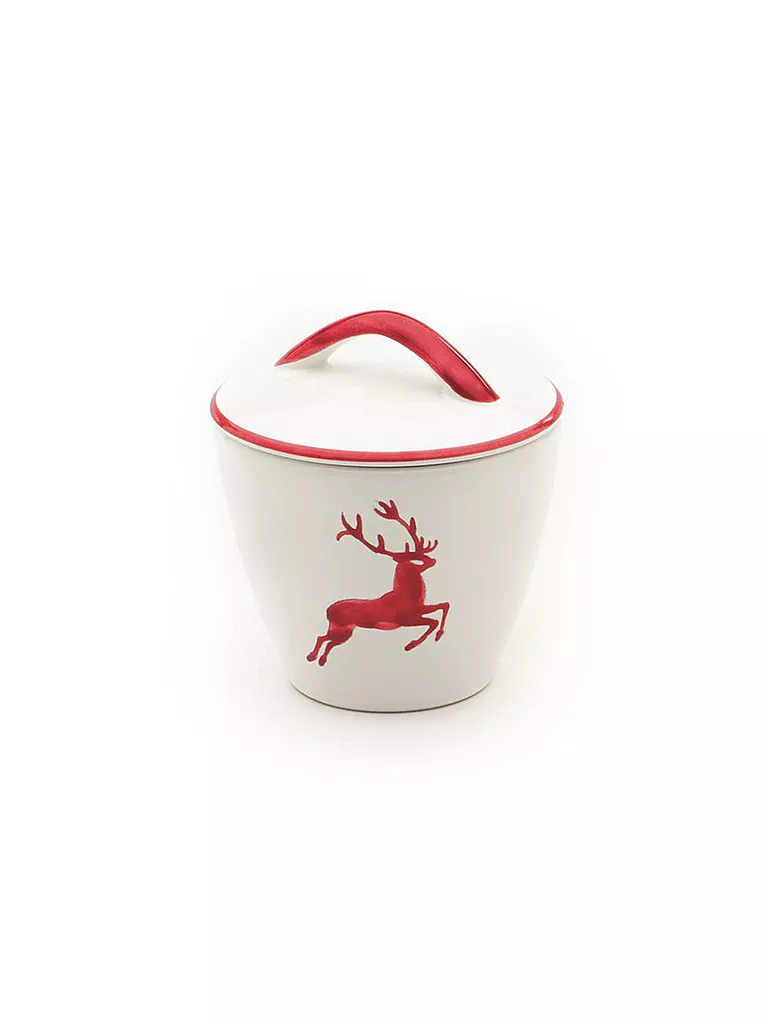 GMUNDNER KERAMIK | Sucrier Gourmet "Cerf rouge rubis" 9cm | rot