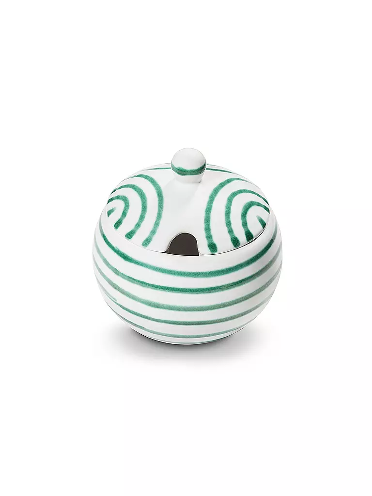 GMUNDNER KERAMIK | Sucrier lisse 10cm Vert Flammé | grün