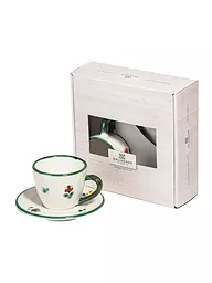 GMUNDNER KERAMIK | Tasse und Untertasse - Espresso for you Gourmet - 2-tlg. "Streublumen" | Multicolore