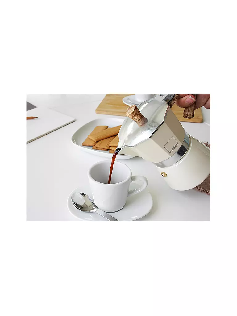 GNALI & ZANI | Cafetière italienne Venezia 3 tasses crème | Crème