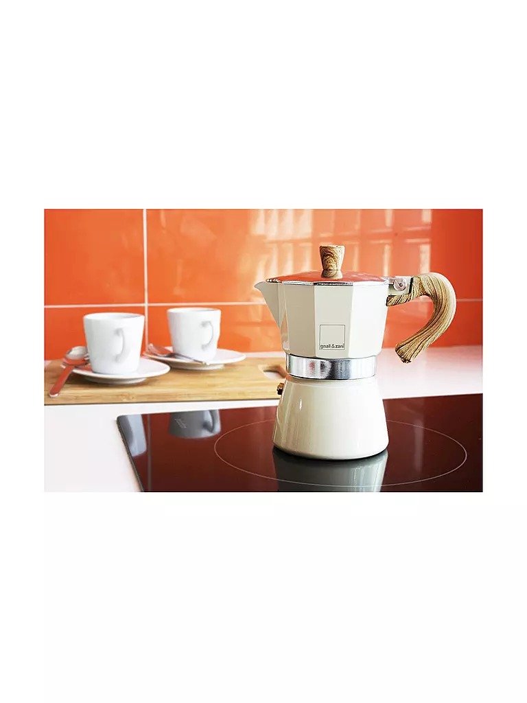 GNALI & ZANI | Cafetière italienne Venezia 6 tasses crème | Crème