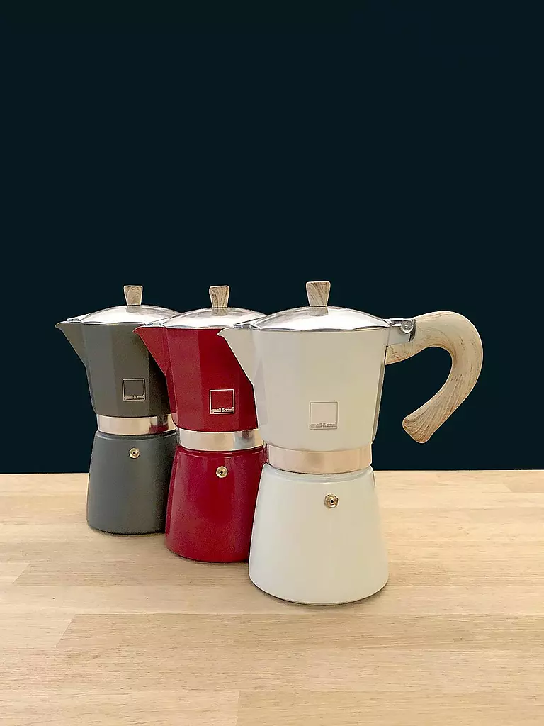 GNALI & ZANI | Cafetière italienne Venezia 6 tasses grise | grau