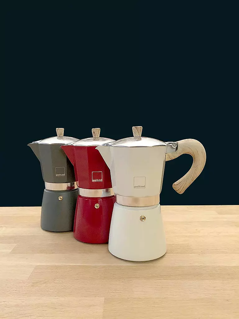 GNALI & ZANI | Cafetière italienne Venezia 6 tasses rouge | 