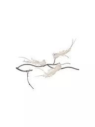 GOODWILL | Figurine décorative Oiseau sur pince 18cm blanc | Aucune couleur