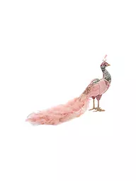 GOODWILL | Figurine décorative Paradise Peacock 52cm rose/bleu | Rose