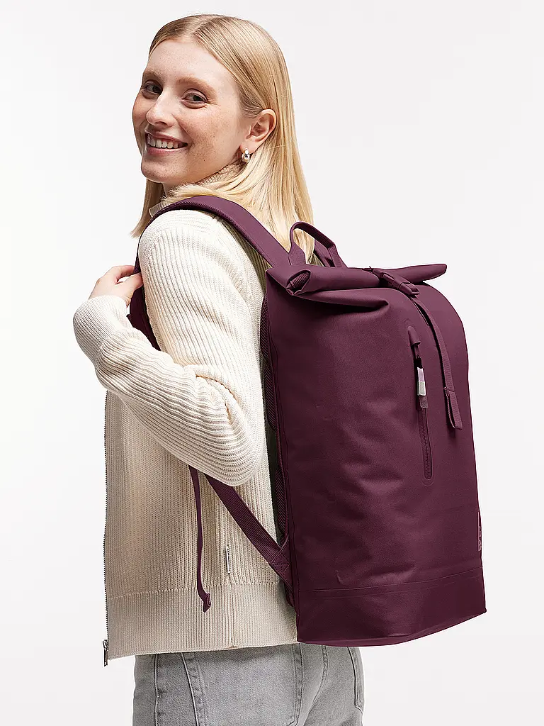 GOT BAG | Rucksack ROLLTOP LITE 2.0 MONOCHROME | Rouge foncé