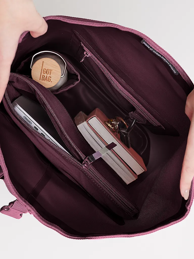 GOT BAG | Sac à dos ROLLTOP LITE 2.0 MONOCHROME | Rouge foncé