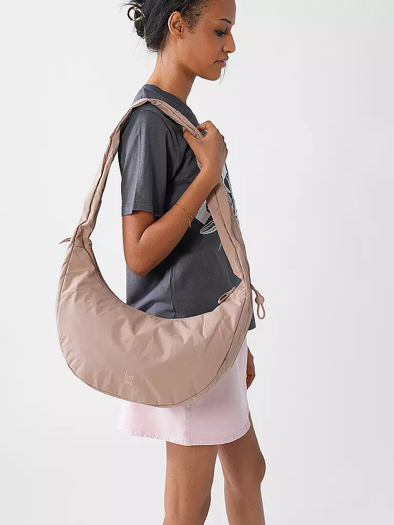 GOT BAG | Sac - Sac bandoulière MOON BAG RUFFLE | Marron clair