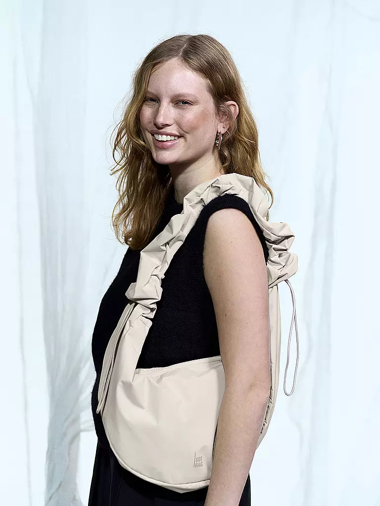 GOT BAG | Sac - Sac bandoulière MOON BAG RUFFLE | beige
