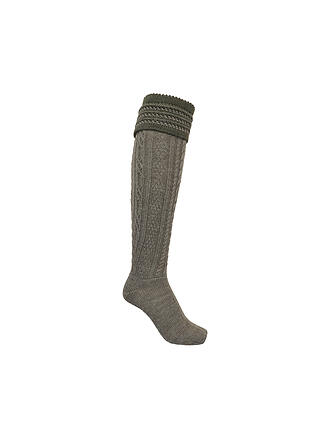 GOTTSEIDANK | Chaussettes traditionnelles olive - vert bronze