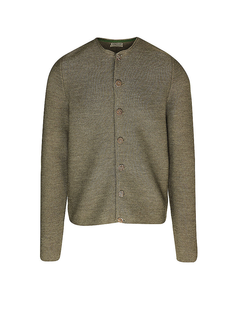 Gilet traditionnel en tricot ALOISIUS olive XL