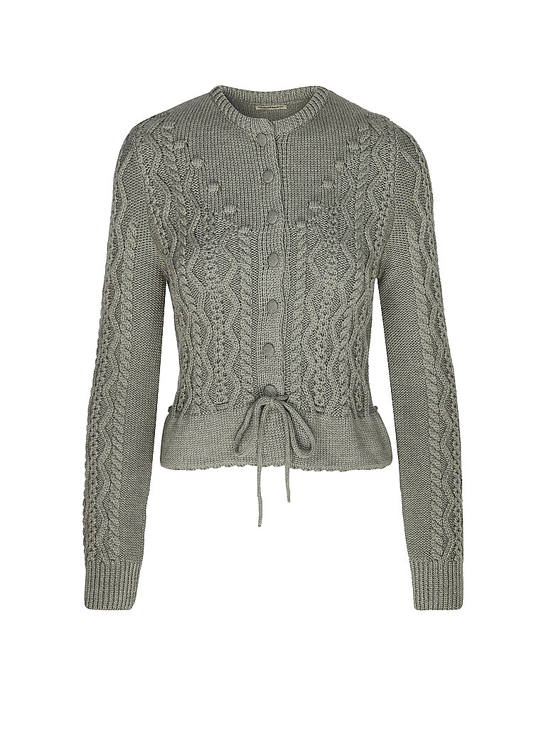 Gilet traditionnel en tricot LENE vert L