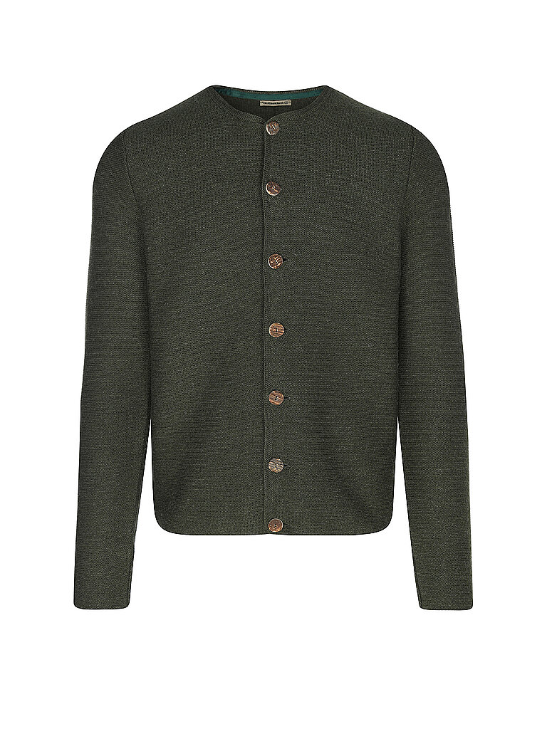 Gilet traditionnel en tricot ALOISIUS vert XS
