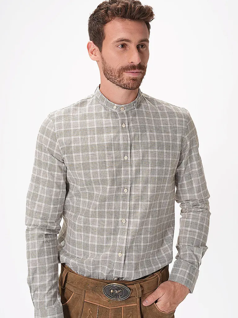 GOTTSEIDANK | Chemise traditionnelle LENZ | Olive