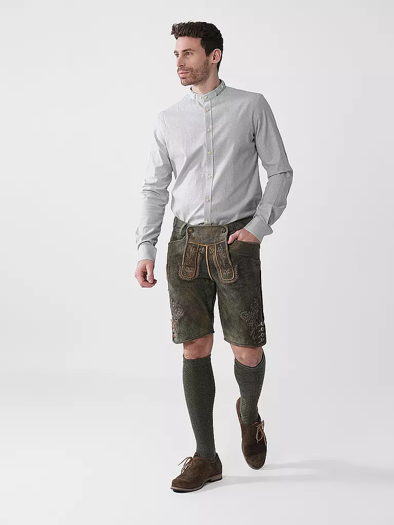 GOTTSEIDANK | Chemise traditionnelle LENZ | hellgrau