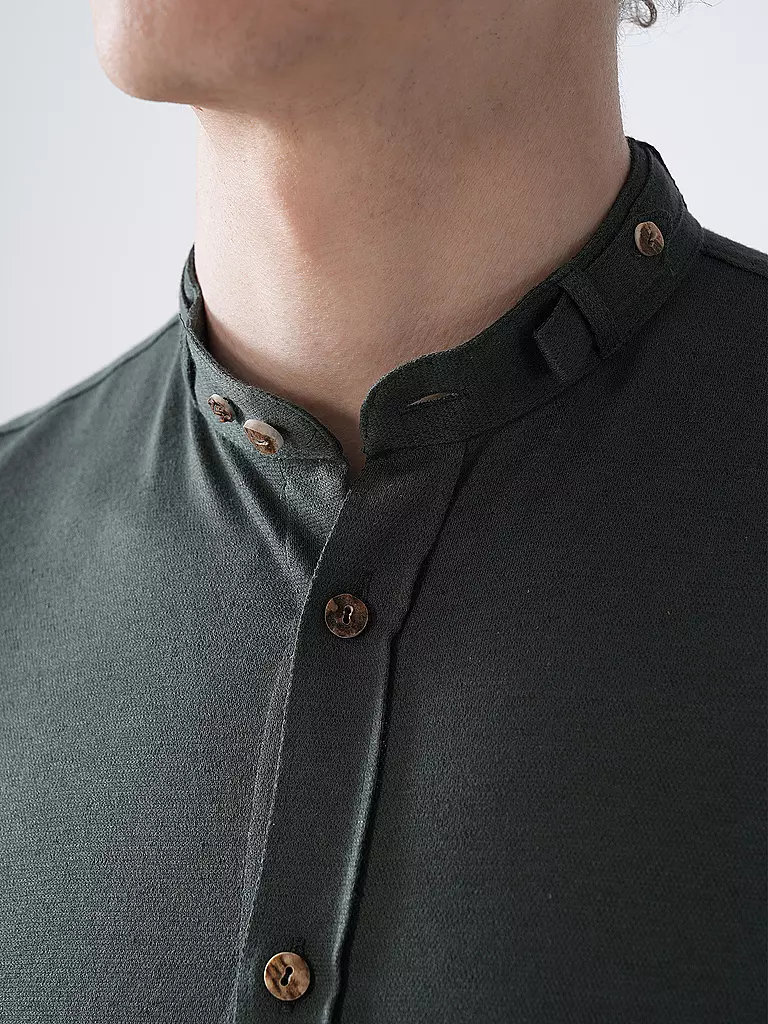 GOTTSEIDANK | Chemise traditionnelle LENZ | Vert foncé