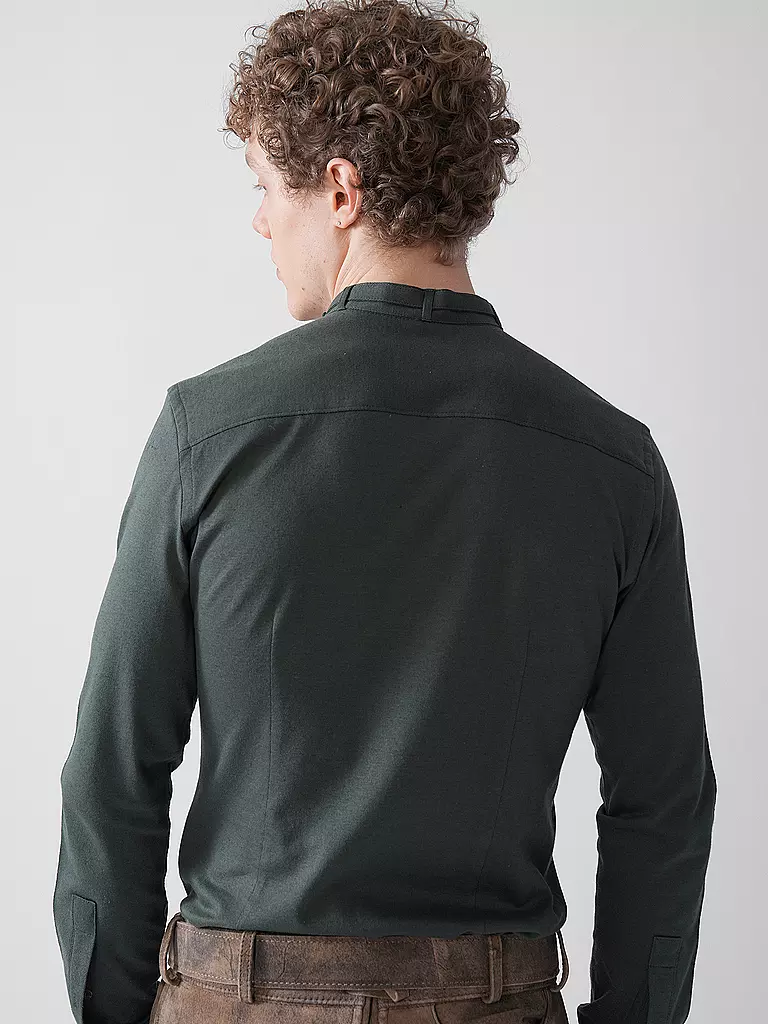 GOTTSEIDANK | Chemise traditionnelle LENZ | Vert foncé