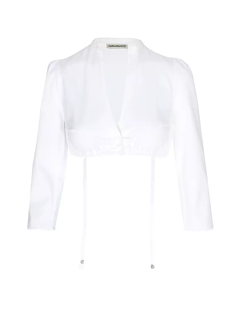 GOTTSEIDANK | Dirndlbluse POMPATUR | Blanc