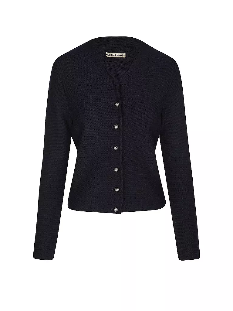 GOTTSEIDANK | Gilet trachten en tricot ANNA | blau