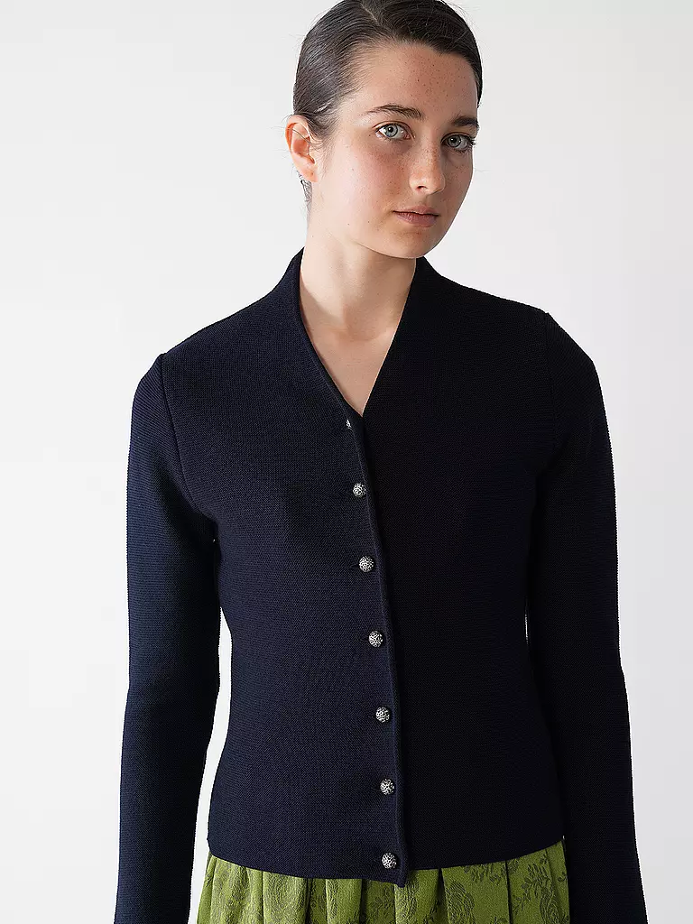 GOTTSEIDANK | Gilet trachten en tricot ANNA | blau
