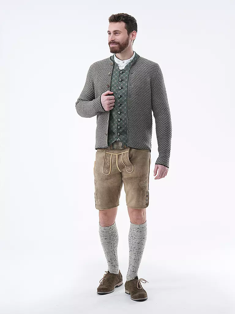 GOTTSEIDANK | Gilet trachten XAVER | Beige
