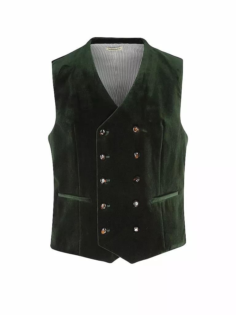GOTTSEIDANK | Gilet traditionnel ADAM | Vert foncé