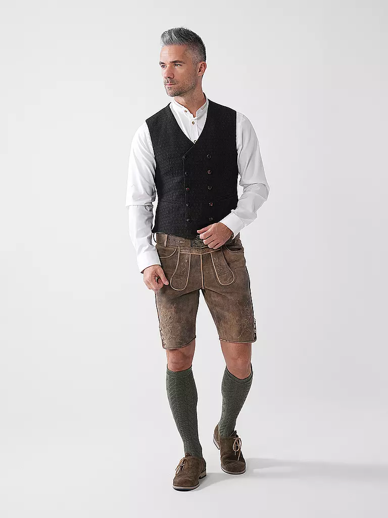 GOTTSEIDANK | Gilet traditionnel ADAM | Olive
