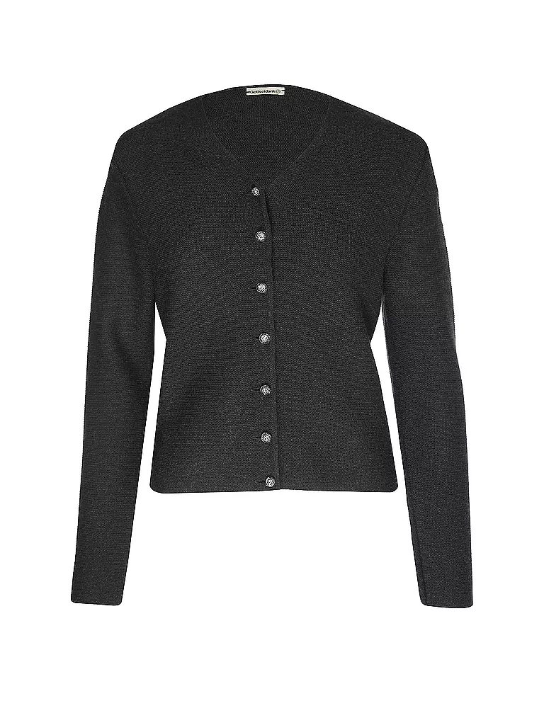 GOTTSEIDANK | Gilet traditionnel ANNA coupe slim | schwarz