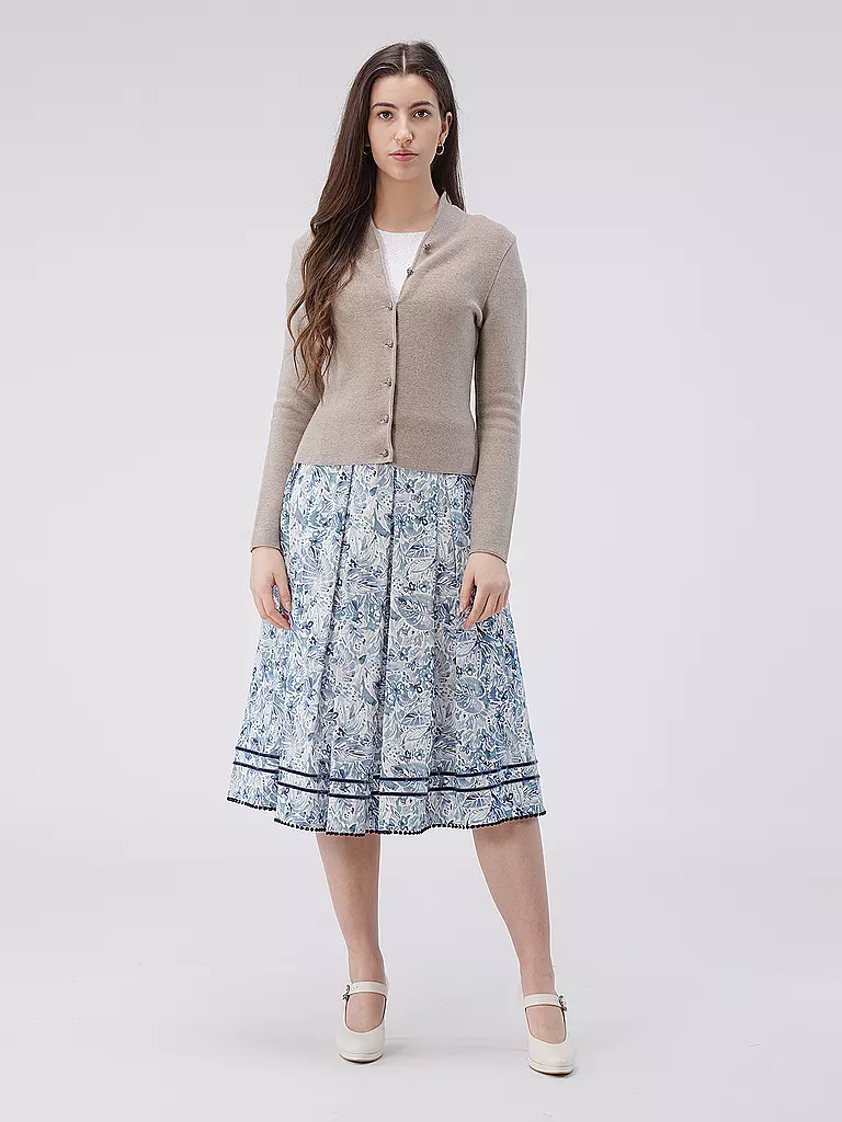 GOTTSEIDANK | Gilet traditionnel ANNA coupe slim | creme