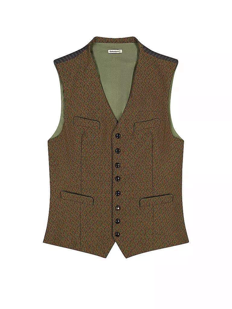GOTTSEIDANK | Gilet traditionnel ELIAS | Marron