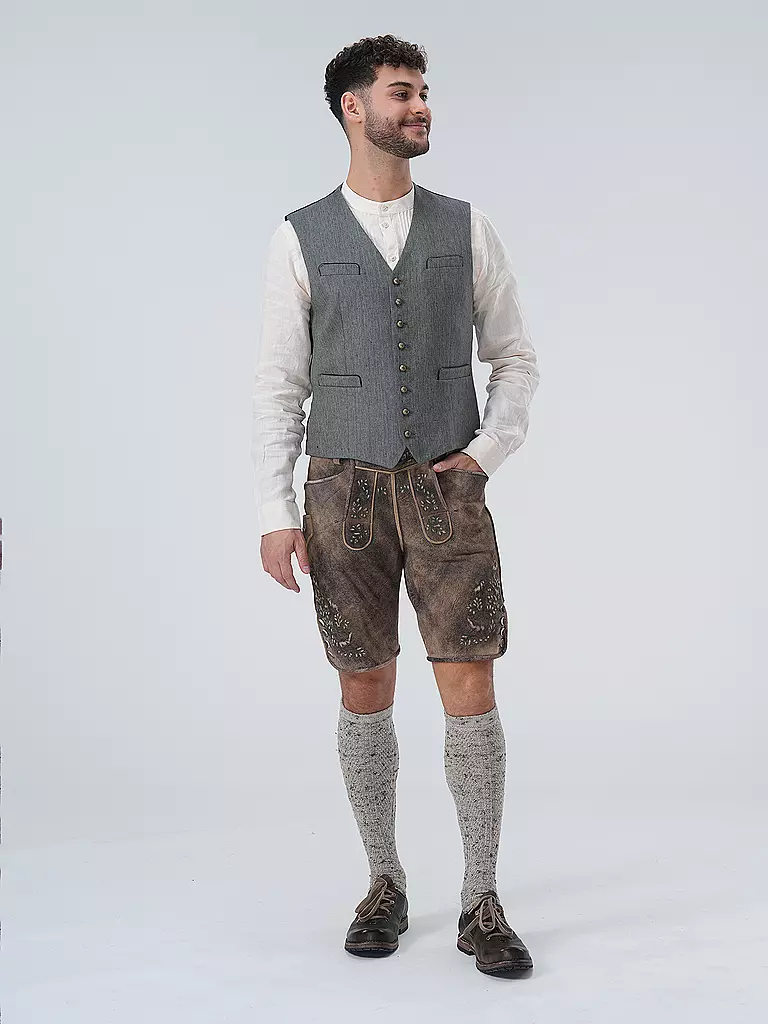 GOTTSEIDANK | Gilet traditionnel ELIAS | Gris