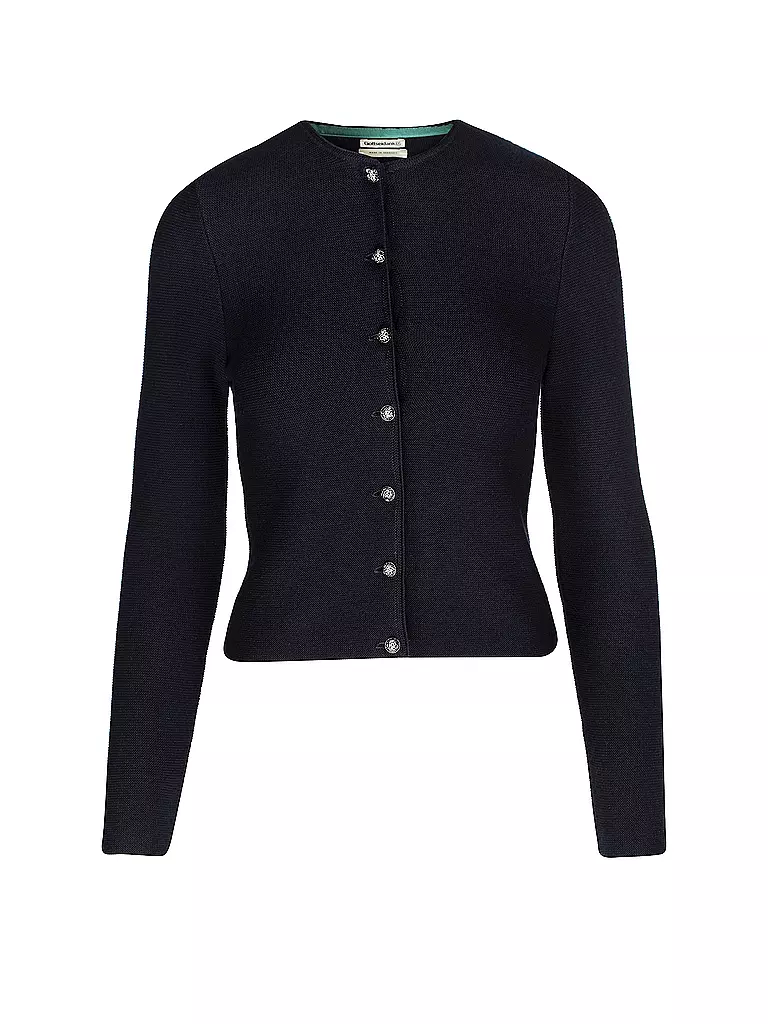 GOTTSEIDANK | Gilet traditionnel en tricot ALOISIA | dunkelblau