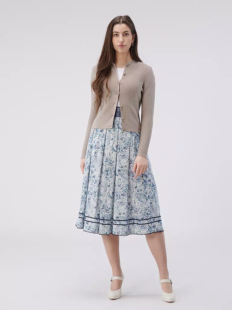 GOTTSEIDANK | Gilet traditionnel en tricot ALOISIA | creme
