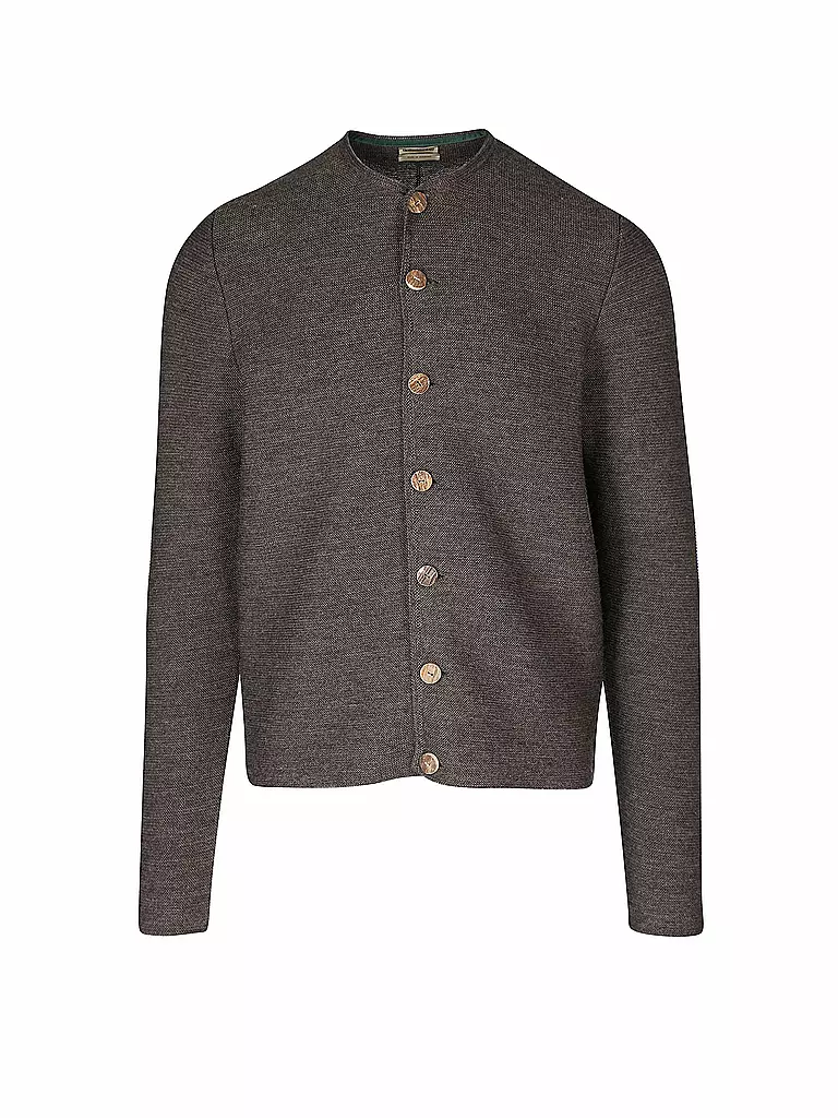 GOTTSEIDANK | Gilet traditionnel en tricot ALOISIUS | grau
