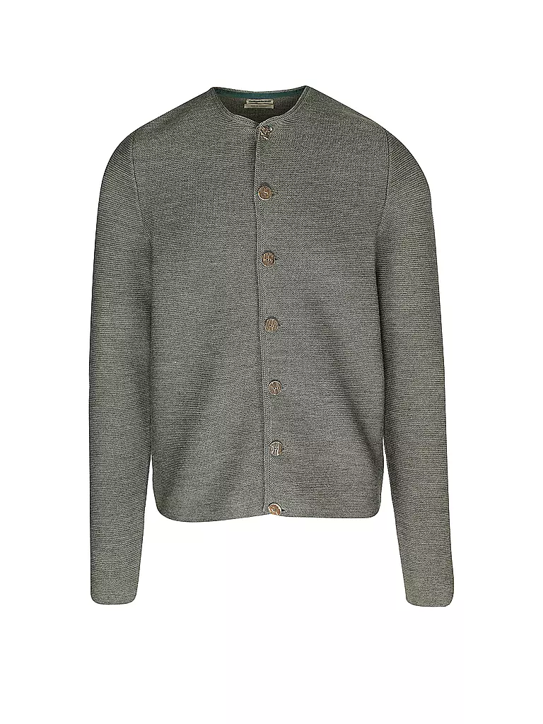 GOTTSEIDANK | Gilet traditionnel en tricot ALOISIUS | olive