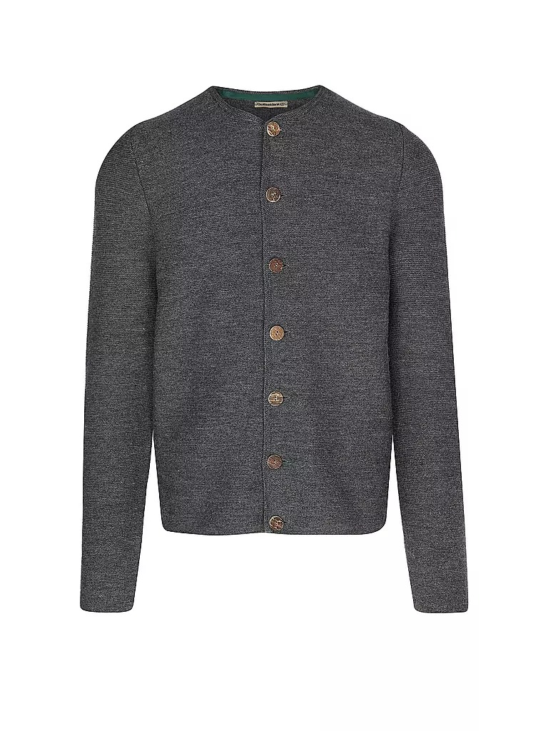 GOTTSEIDANK | Gilet traditionnel en tricot ALOISIUS | grau