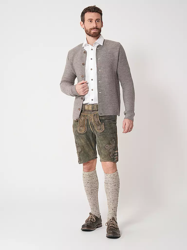 GOTTSEIDANK | Gilet traditionnel en tricot ALOISIUS | beige