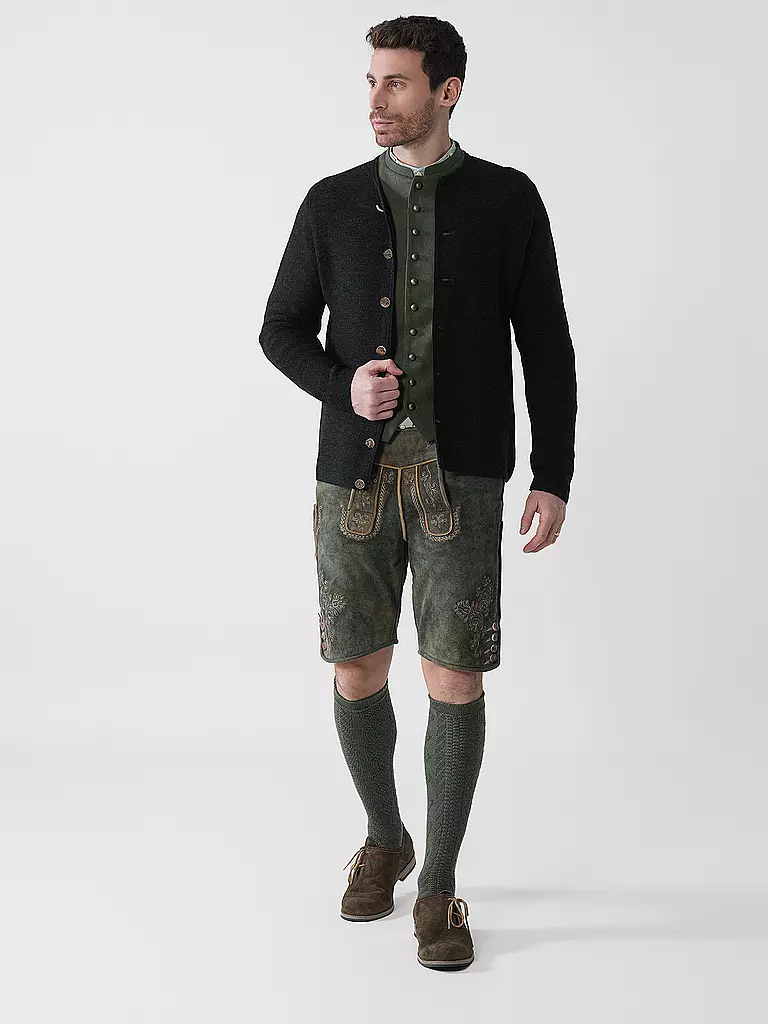 GOTTSEIDANK | Gilet traditionnel en tricot ALOISIUS | schwarz