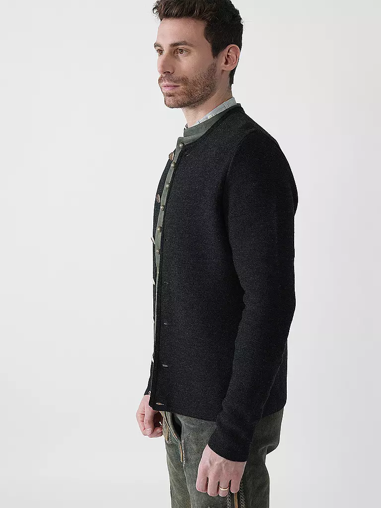 GOTTSEIDANK | Gilet traditionnel en tricot ALOISIUS | schwarz