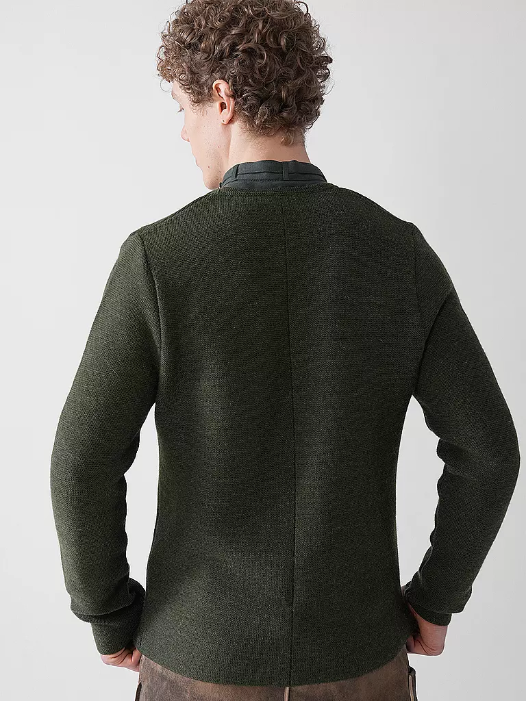GOTTSEIDANK | Gilet traditionnel en tricot ALOISIUS | grün