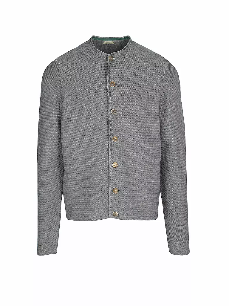 GOTTSEIDANK | Gilet traditionnel en tricot Anselm | grau