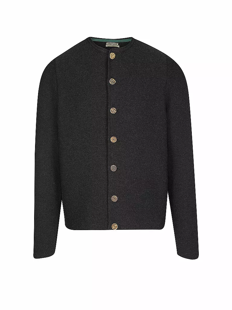 GOTTSEIDANK | Gilet traditionnel en tricot Anselm | schwarz