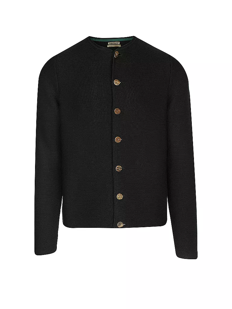 GOTTSEIDANK | Gilet traditionnel en tricot Anselm | dunkelgrün