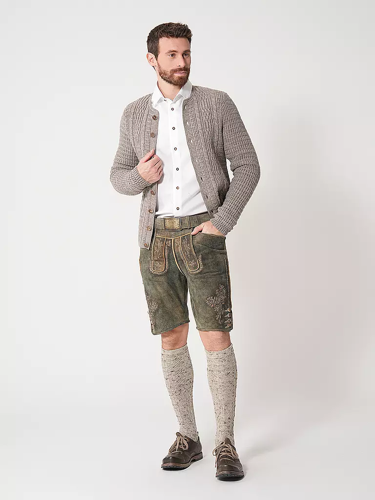 GOTTSEIDANK | Gilet traditionnel en tricot ANTON | beige