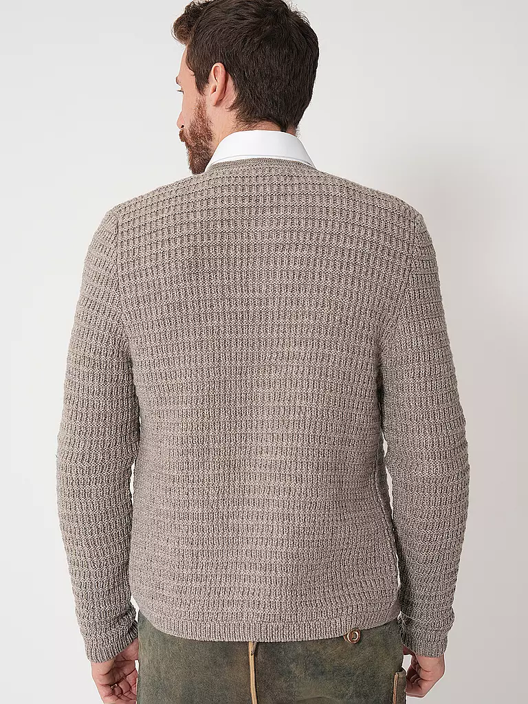 GOTTSEIDANK | Gilet traditionnel en tricot ANTON | beige