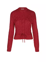 GOTTSEIDANK | Gilet traditionnel en tricot LENE | Rouge