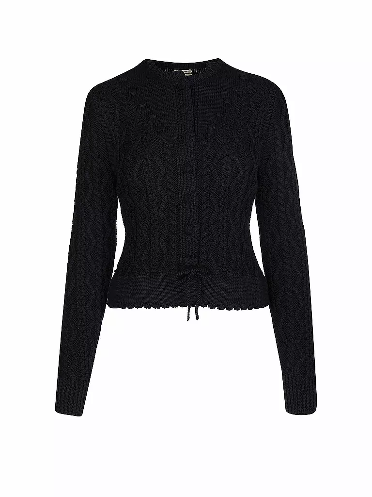 GOTTSEIDANK | Gilet traditionnel en tricot LENE | dunkelblau