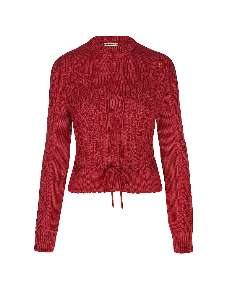 GOTTSEIDANK | Gilet traditionnel en tricot LENE | rot